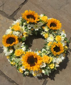 Sunflower wreath