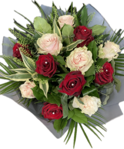 12 Mixed Rose Hand Tie