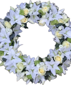 Lily and Rose Wreath